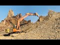 HILL DESTRUCTION: How to Break a Hill with an Excavator Machine! #excavators #stonemachinery #jcb