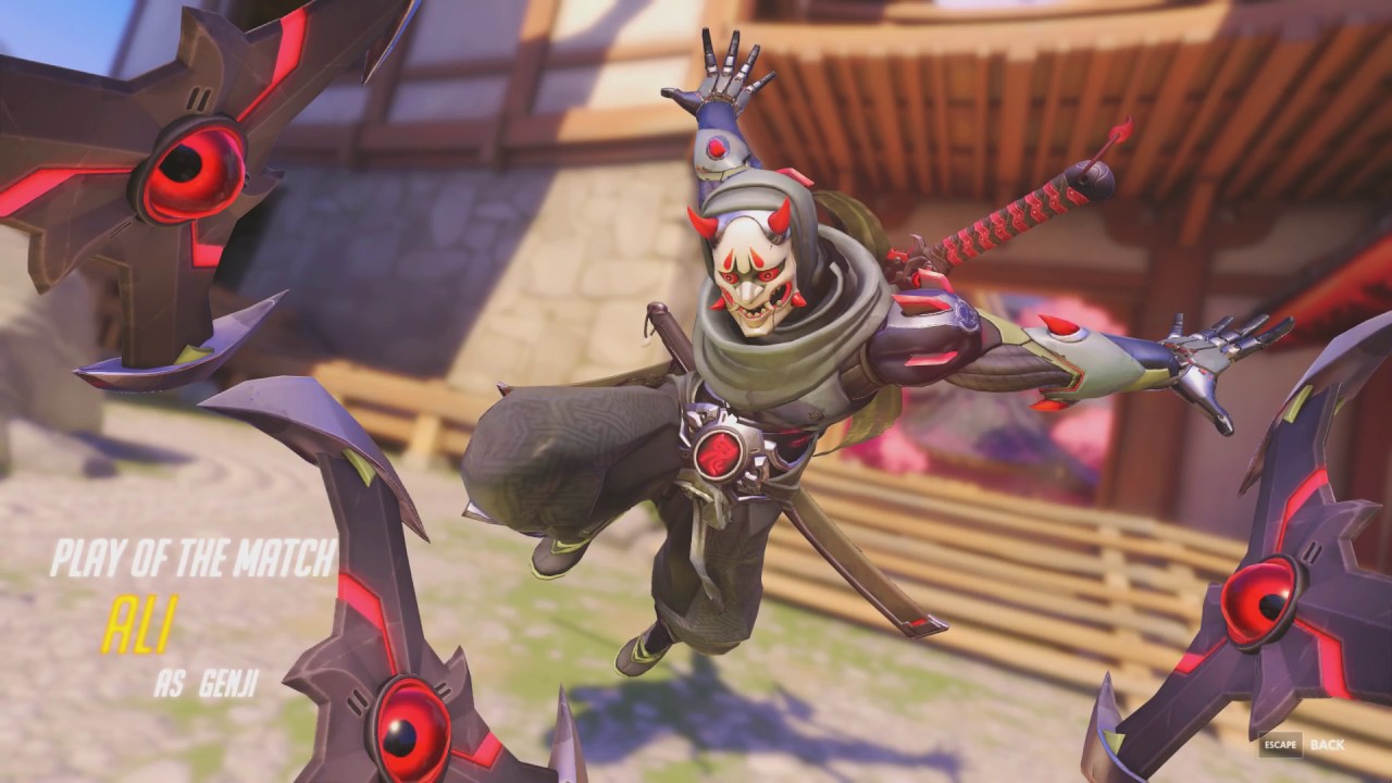 Overwatch - Oni Genji In Action
