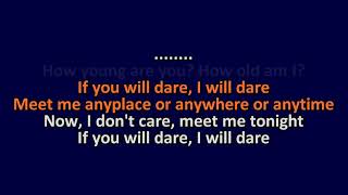 The Replacements - I Will Dare - Karaoke Instrumental Lyrics - ObsKure