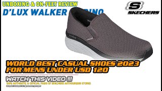 Unboxing & review on feet SKECHERS D'LUX WALKER MURLINO WALKING SLIP-ON SHOES (100% AUTHENTIC) NO KW