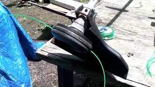 How to Reload replace trimmer Line ECHO GT-200R Weedwacker Lawn Edger
