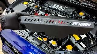 Subaru STI Perrin Alternator and Belt Cover Install