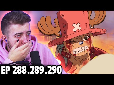 DONT HURT MY CHOPPER!! One Piece Episode 288, 289 & 290 REACTION + REVIEW!