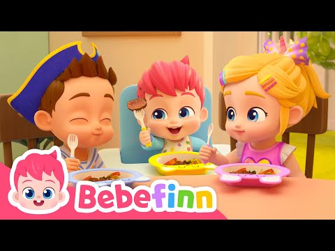 This Is The Way We Eat Our Meal | Ep26 | Sing Along Bebefinn | Nursery Rhymes x Kids Songs