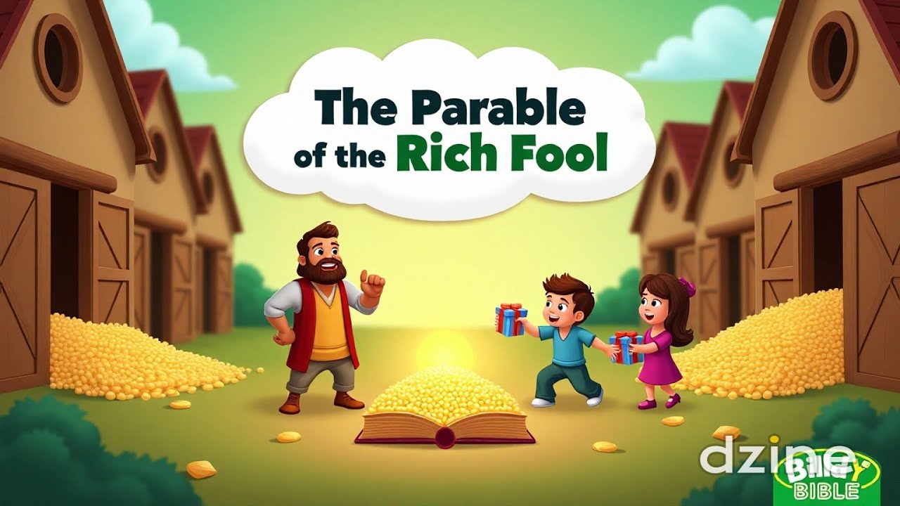 ✨Parable of the rich fool💵💰 | Parables 💡| Storytime📖 | Bible Story📌
