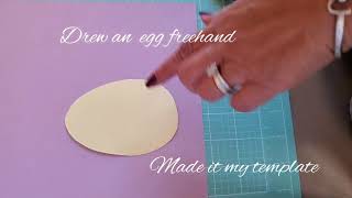 Making Pastel Color Cardstock Craft Easter Eggs screenshot 3