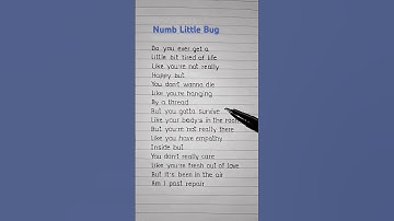 Thumbnail of Number Little Bug - Em Beihold (Lyrics) #song #lyrics #trending