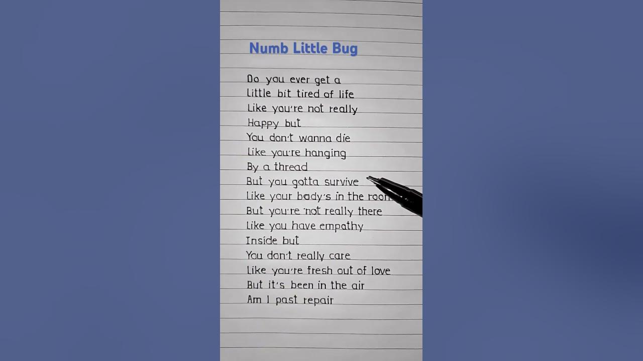 Number Little Bug - Em Beihold (Lyrics) #song #lyrics #trending Number Little Bug - Em Beihold (Lyrics) #song #lyrics #trending