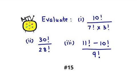 Permutation and Combination - Solved Example #15