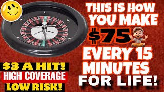 Download Lagu CRAZY ROULETTE STRATEGY! HOW TO MAKE A QUICK $75 EVERY 15 MINUTES USING ONLY $1 CHIPS! $3 A HIT!🙃🙂😇😍 MP3