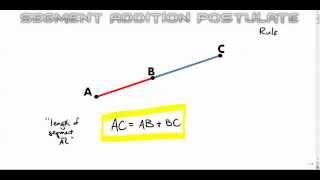 Segment Addition Postulate
