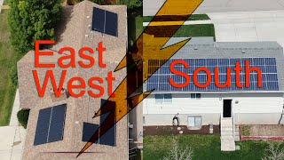 Solar Power Generation Comparison | East/West vs. South Facing Roof