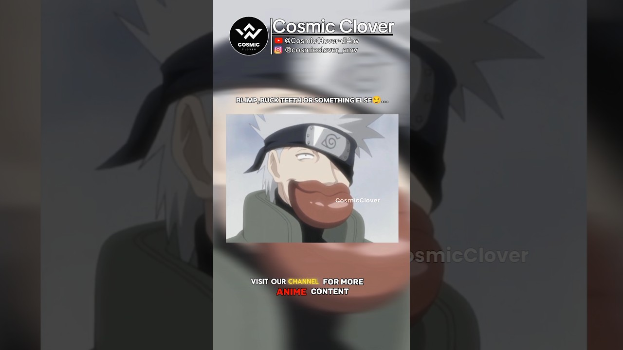 Kakashi Face without his Mask 🎭 (Naruto imagination)🤣 #kakashi #naruto #anime
