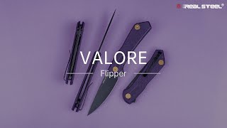The Valore Blackwash Blade With Black G10 Scales, Designed By Poltergeist Works