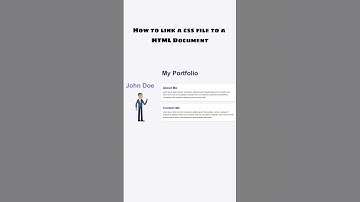 How to link a CSS file to a HTML document #shorts #coding #css #html5