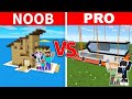 Minecraft NOOB vs PRO: SAFEST SECURITY HOUSE BUILD CHALLENGE TO PROTECT FAMILY