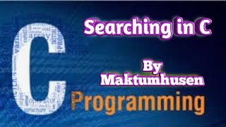 Searching in C