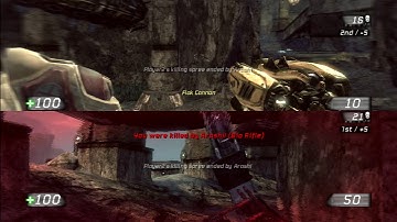 Unreal Tournament 3 (ps3) 2 player deathmatch part 12: Sanctuary