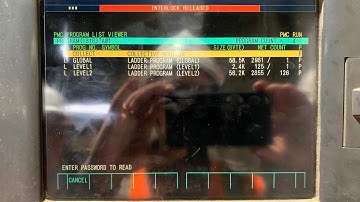 Mori Seiki MSX 500III How to open the PMC LADDER (Part 1 of 2)
