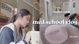 med school vlog 🩺 covid vaccine volunteer, hospital duty, 20k subs! (ust med) 💉 | kristine abraham