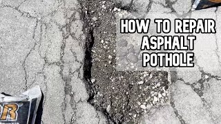 How to repair an asphalt pothole DIY video #asphalt #pothole #QPR #qualitypotholerepair