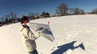My Flitetest Delta Wing Scratchbuilt Maiden flight