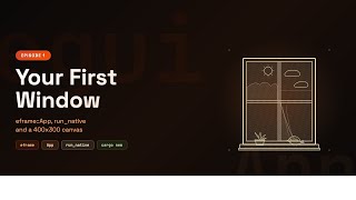 Your First egui Window — Rust GUI Tutorial (Learn egui in Neovim Ep.1)