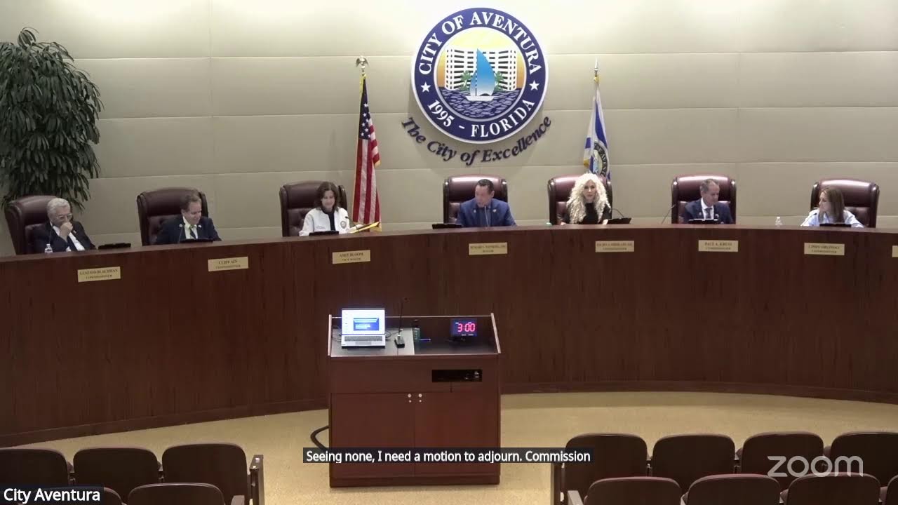 City of Aventura Local Planning Agency and Commission Meeting March 3rd 2026
