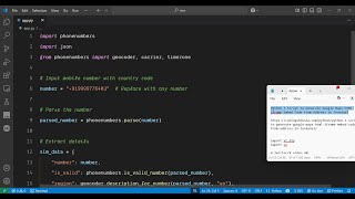 Python 3 Script to Extract & Track Sim Card & Carrier Details Using Mobile Number and Save as JSON