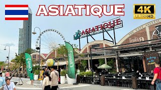 [4K] ASIATIQUE The Riverfront in Bangkok, Thailand  Nonstop Walking Tour