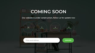 [ HTML | CSS | JS ]  Coming Soon Page