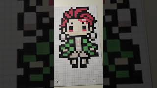 #tanjiro #demonslayer #pixelart #drawing