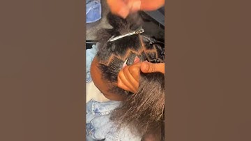 Zig Zag Parting Tutorial  #braids #bohobraids #knotlessbraids #bohohairstyles #stitchbraids