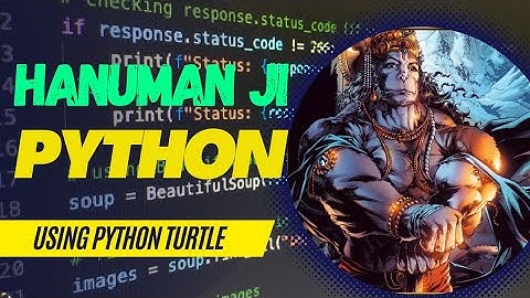 Hanuman Ji Code in Python Using Turtle Import Graphics