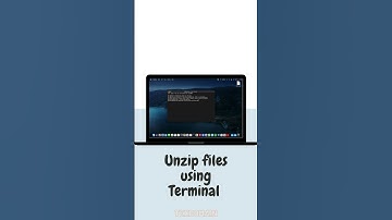 How to unzip files using Terminal in MacOS | Tex Domain #shorts