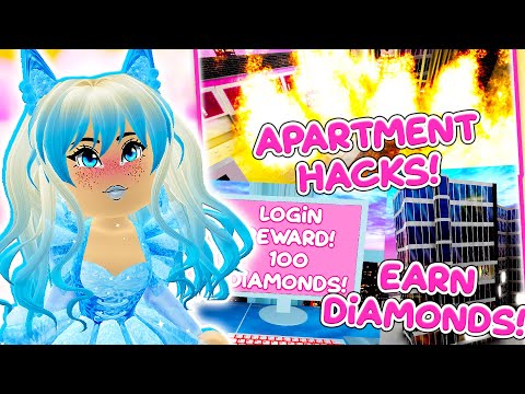 Easiest Ways To Earn Diamonds And More Apartment Hacks In Roblox Royale High School Youtube