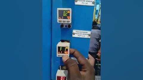 SMC Pressure Switch - Pressure Setting Procedure - NC Input - Tamil Explained
