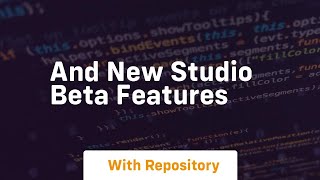 And new studio beta features