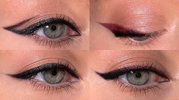 The Easiest Eyeliner Tutorial for Beginners | 5 Ideas in 5 Minutes | Elena Rachitskaya