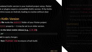 Fixing Flutter App Crash on Android Devices by Upgrading Kotlin Version