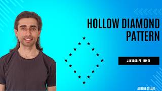 Hollow Diamond Star Pattern in JavaScript | Pattern Printing #javascript #logicbuilding #interview