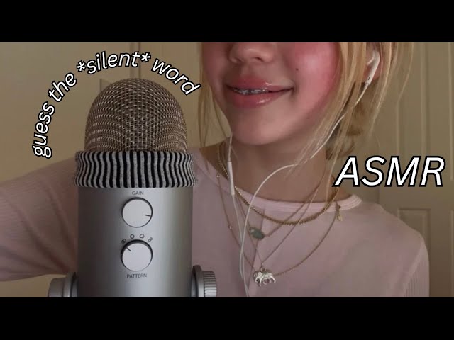 ASMR guess the silent word!