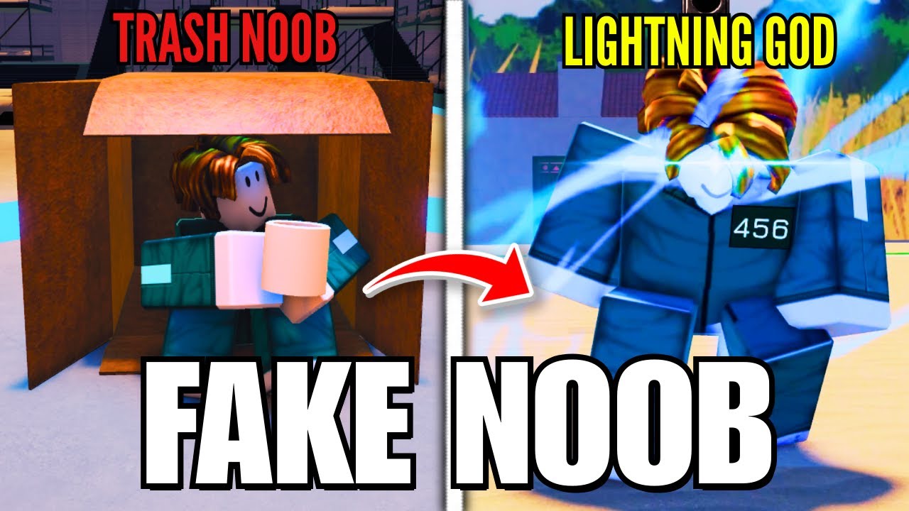I Pretended to be a NOOB with 0.1% LIGHTNING GOD in INK GAME (Roblox)