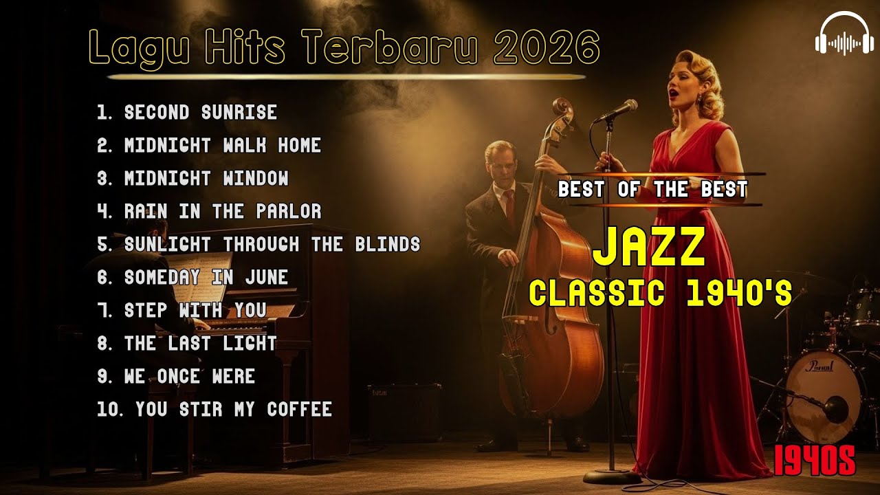 1940s Classic Jazz Lounge Playlist – Smooth Vintage Retro Jazz for Peaceful Nights