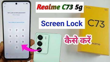 realme c73 5g me screen lock kaise lagaye / how to set screen lock in realme c73 5g
