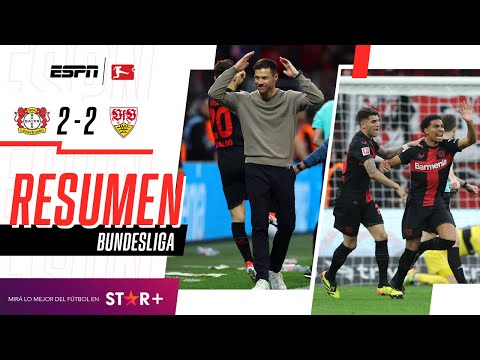 ¡EL CAMPEÓN VOLVIÓ A SALVAR EL INVICTO HISTÓRICO EN LA ÚLTIMA! | Leverkusen 2-2 Stuttgart | RESUMEN