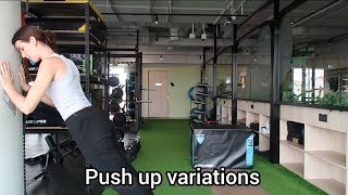 Push-Up Progression — Wall to Floor — ActiveWomen Exercise Library