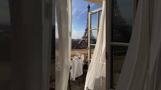 Enjoy Your Breakfast With A View Of The Eiffel Tower  norrskenet paris hotel luxury bestview