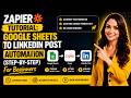 Zapier Tutorial: Google Sheets to LinkedIn Post Automation (Step-by-Step) For Beginners