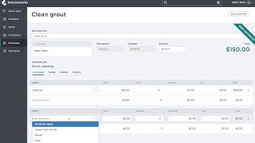 [Web] Send an estimate using Breezeworks